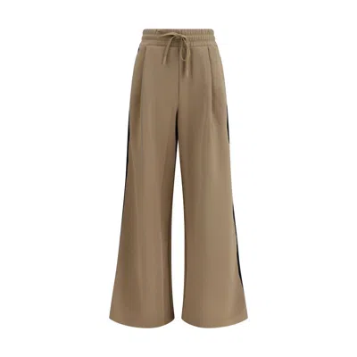 Max Mara Beige Cotton Casual Pants In Brown