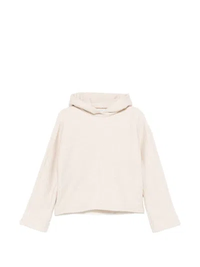 Max Mara Beige Cotton Polyester Sweater In White