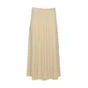 Max Mara Luisa Pleated A-line Skirt In Neutrals