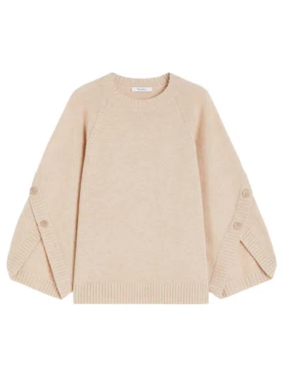 Max Mara Beige Crew-neck Sweater