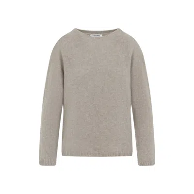 MAX MARA BEIGE CREW-NECK SWEATER