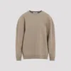 Max Mara Beige Sweatshirt In Wool And Cashmere Blend In Beige