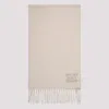 Max Mara Cashmere Soft Texture Fringed Hem Scarf