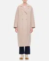 Max Mara Capi Double Breasted Oversize Coat In Beige