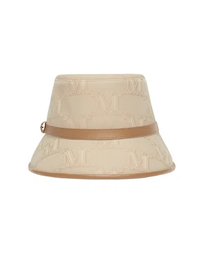 Max Mara Beige Elce Bucket Hat