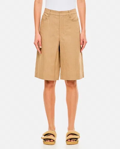 Max Mara Beige Erio Shorts In Neutral