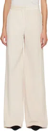 Max Mara Dentice Stretch Cotton Twill Pants In Neutral