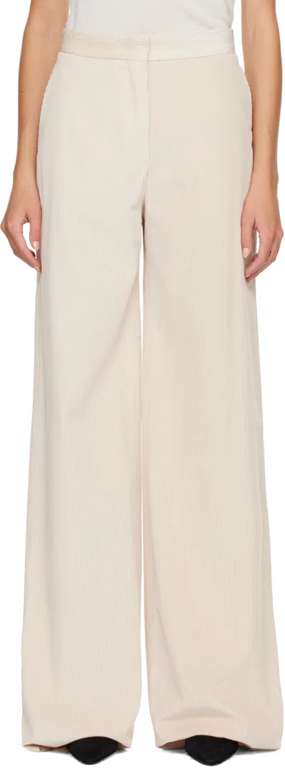 MAX MARA BEIGE FARETRA TROUSERS