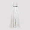 Shop Max Mara Beige Fervida Striped Midi Dress