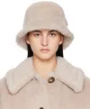 Max Mara Beige Figura Bucket Hat In 002 Sand