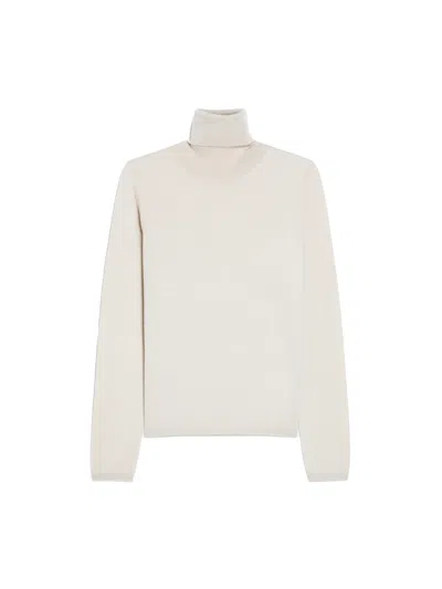Max Mara Beige High-neck Sweater In Neutral