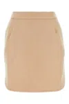 Max Mara Beige High-waisted Skirt In Brown