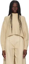 Max Mara Beige Hodeida Sweater In 003 Ecru