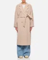 Max Mara Women's Beige Double-breasted Coat In Pink