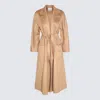 Max Mara Labbro Belted Cashmere Coat In Camel
