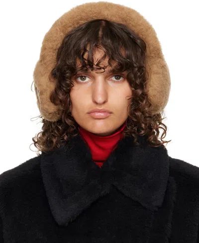 Max Mara Beige Muffy Ear Warmers