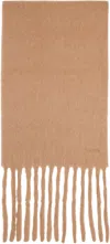 Max Mara Beige Osso Scarf In Brown