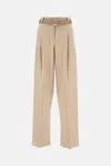 Max Mara Beige Paride Solid Pants In Neutral