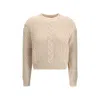 Max Mara Beige Polyamide Sweatshirt In Neutral