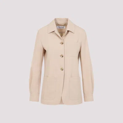 MAX MARA BEIGE PULVINO TASCHINO JACKET