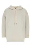 Max Mara Rally Sweatshirt With Hood And Ribbed Cuffs