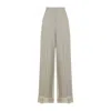Max Mara Beige Relaxed Flat Front Pants In Neutral