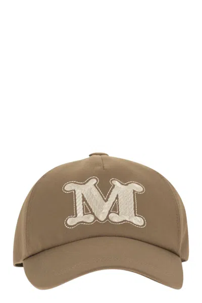 Max Mara Beige Ribaldo Cotton Hat In Brown