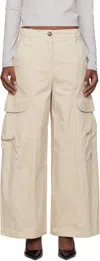 Max Mara Beige Rosatea Trousers In 001 Sand