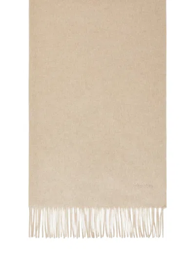 Max Mara Beige Scarf In Sand