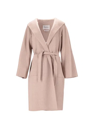 Max Mara Beige Shawl Lapel Trench Coat In Neutral