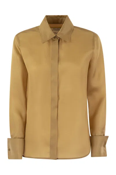 MAX MARA MAX MARA BEIGE SILK SHIRT