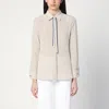 Max Mara Beige Silk Shirt With Tie