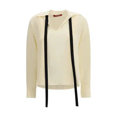 Max Mara Beige Silk Women's Blouse