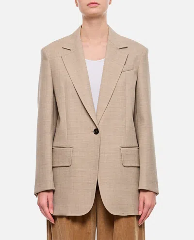 Max Mara Beige Single-breasted Blazer