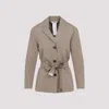 Max Mara Beige Single Breasted Blazer In Neutral