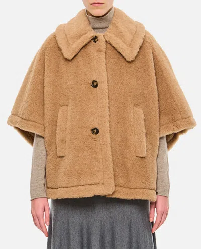 MAX MARA BEIGE TEDDY CAPE
