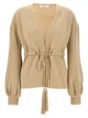 Max Mara Tiberio Sweaters And Cardigans Beige In Brown