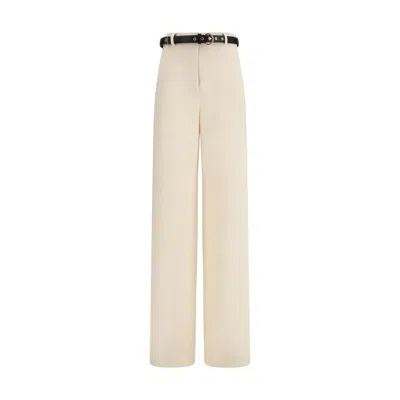 Max Mara Beige Triacetate Dress Women's Pants In Neutral