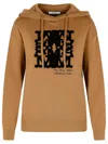 Max Mara Drawstring Long-sleeved Hoodie In Beige