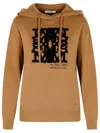 Max Mara Drawstring Long-sleeved Hoodie In Cream