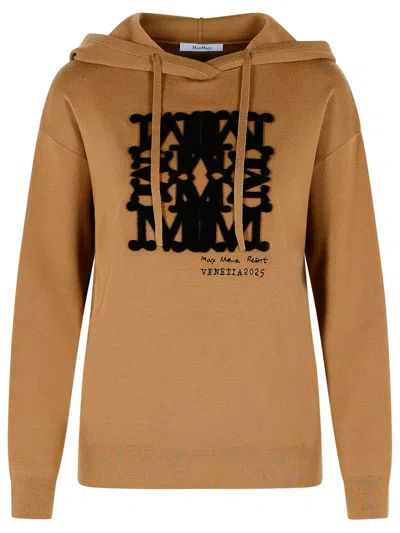 MAX MARA MAX MARA BEIGE VIRGIN WOOL SWEATER WOMEN