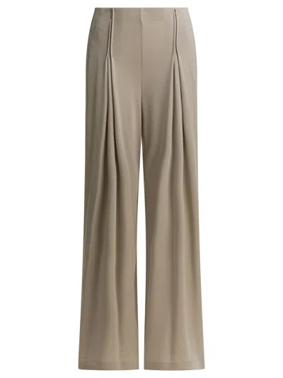 Max Mara Beige Virgin Wool Trousers In Neutral