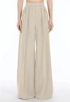 Max Mara Beige Virgin Wool Trousers In Neutral