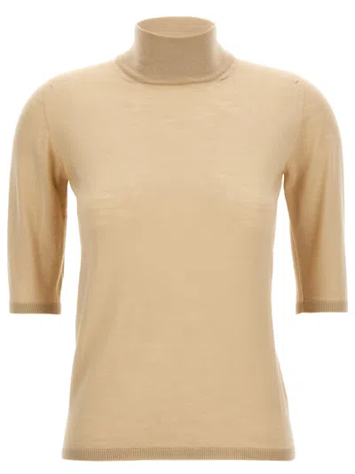 Max Mara Beige Virgin Wool Women's Cardigan