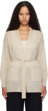 Max Mara Visino Mohair-blend Cardigan In 001 Beige