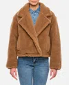 Max Mara Gardone Camel Hair And Silk Teddy Coat In Beige