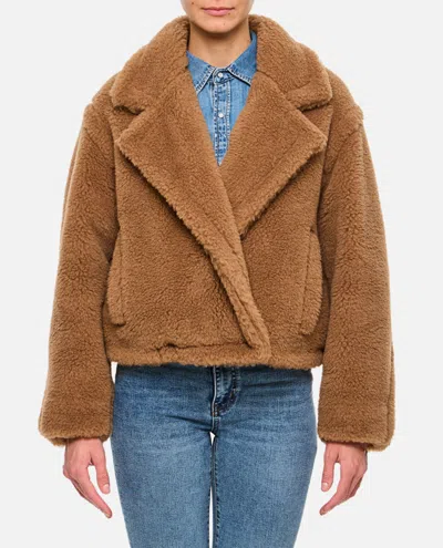 Max Mara Beige Wide Notched Revers Jacket