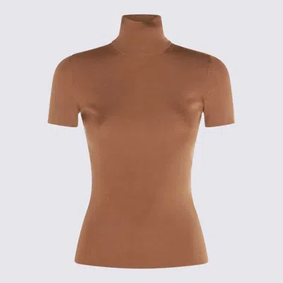 Max Mara Beige Wool Afa1234 Knitwear In Brown