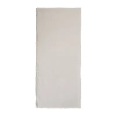 Max Mara Beige Wool And Silk Scarf In Gray