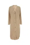 Max Mara Women Beige Wool Blend Sumatra Cardigan In Beige